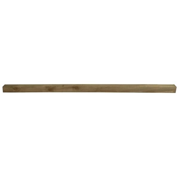 Blooma Green Square Wooden Fence post (H)2.4m (W)75mm