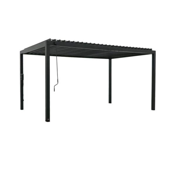 Backyard Discovery Sarasota Galvanized Steel Louvered Pergola