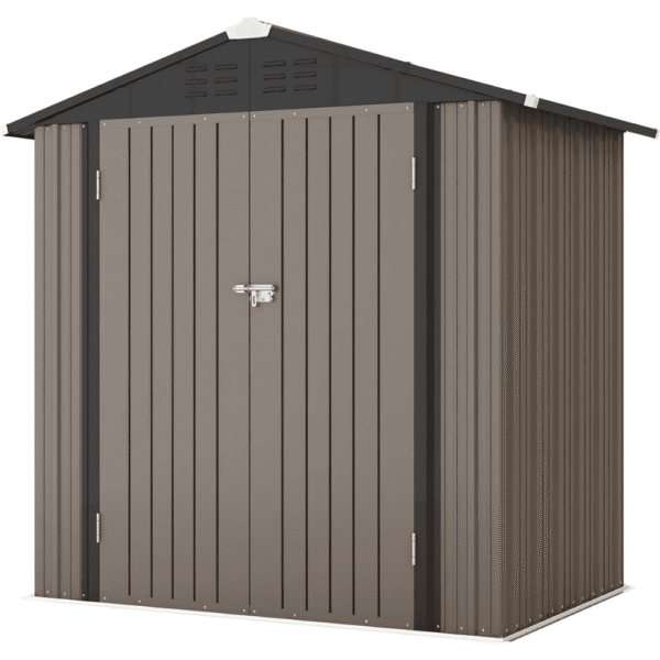 Patiowell 10 ft. W x 12 ft. D Size Upgrade Metal Storage Shed (119 sq. ft.)