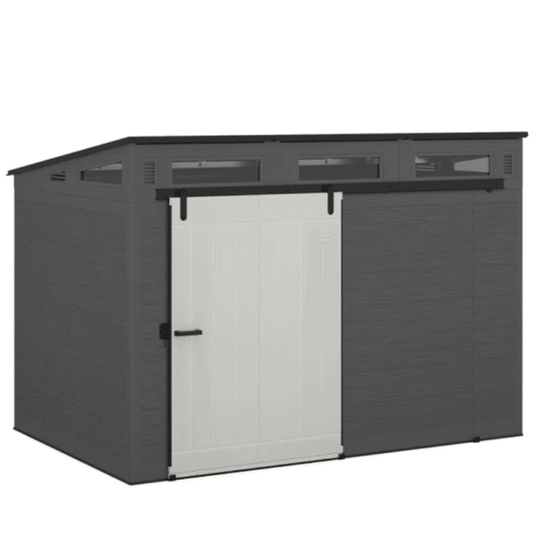 Modernist 10 ft. x 7 ft. Barn Door Storage Shed Suncast