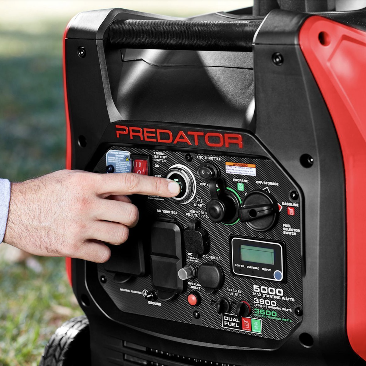 Predator 5000 Watt Dual-Fuel Super Quiet Inverter Generator with Remote ...