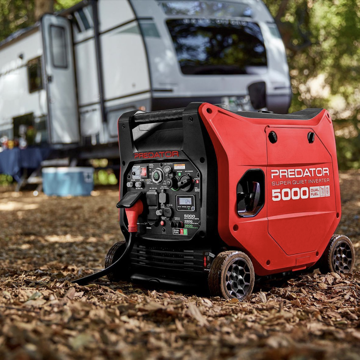 Predator 5000 Watt Dual-Fuel Super Quiet Inverter Generator with Remote ...