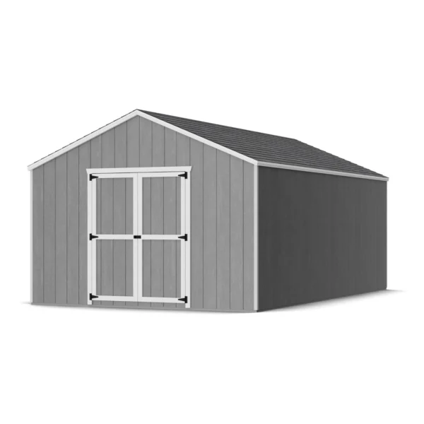 Home shed Little Cottage Co Value Gable Wood Shed Kit Blaze 32 In.