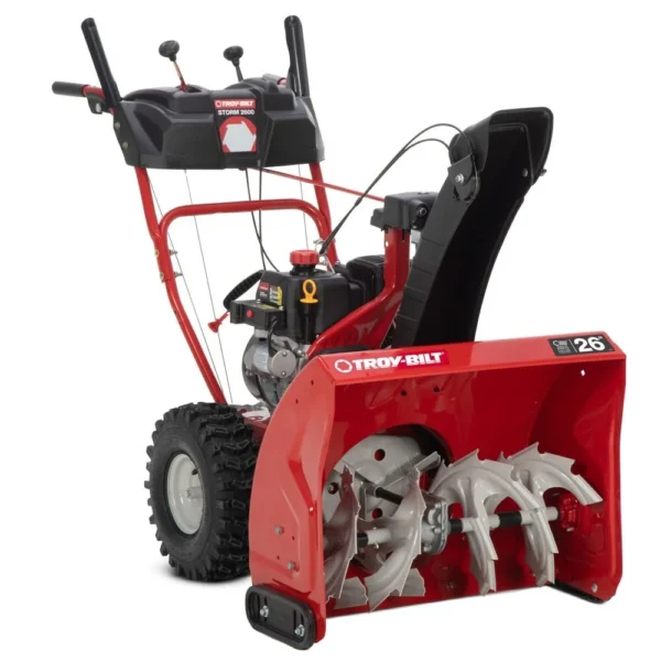 Troy‑Bilt Storm 2600 26″ Two‑Stage Gas Snow Blower with Electric Start