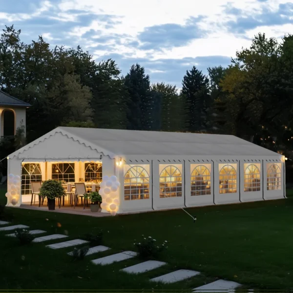 Heavy Duty Party Tent Wedding Event Shelter with Removable Sidewalls 20FT x 40FT
